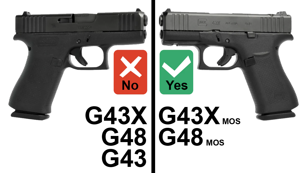 Rail Adapter Sub Compact for Glock 43X MOS, and 48 MOS | Recover Tactical OR43 - Image 3